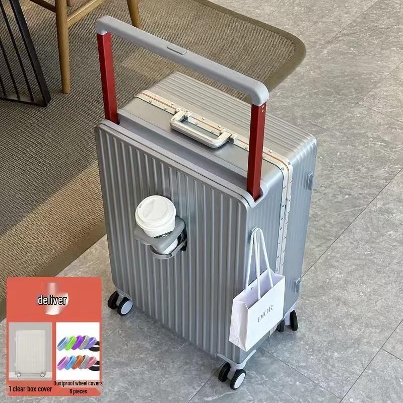 Unisex Aluminum Frame Hardside Travel Luggage