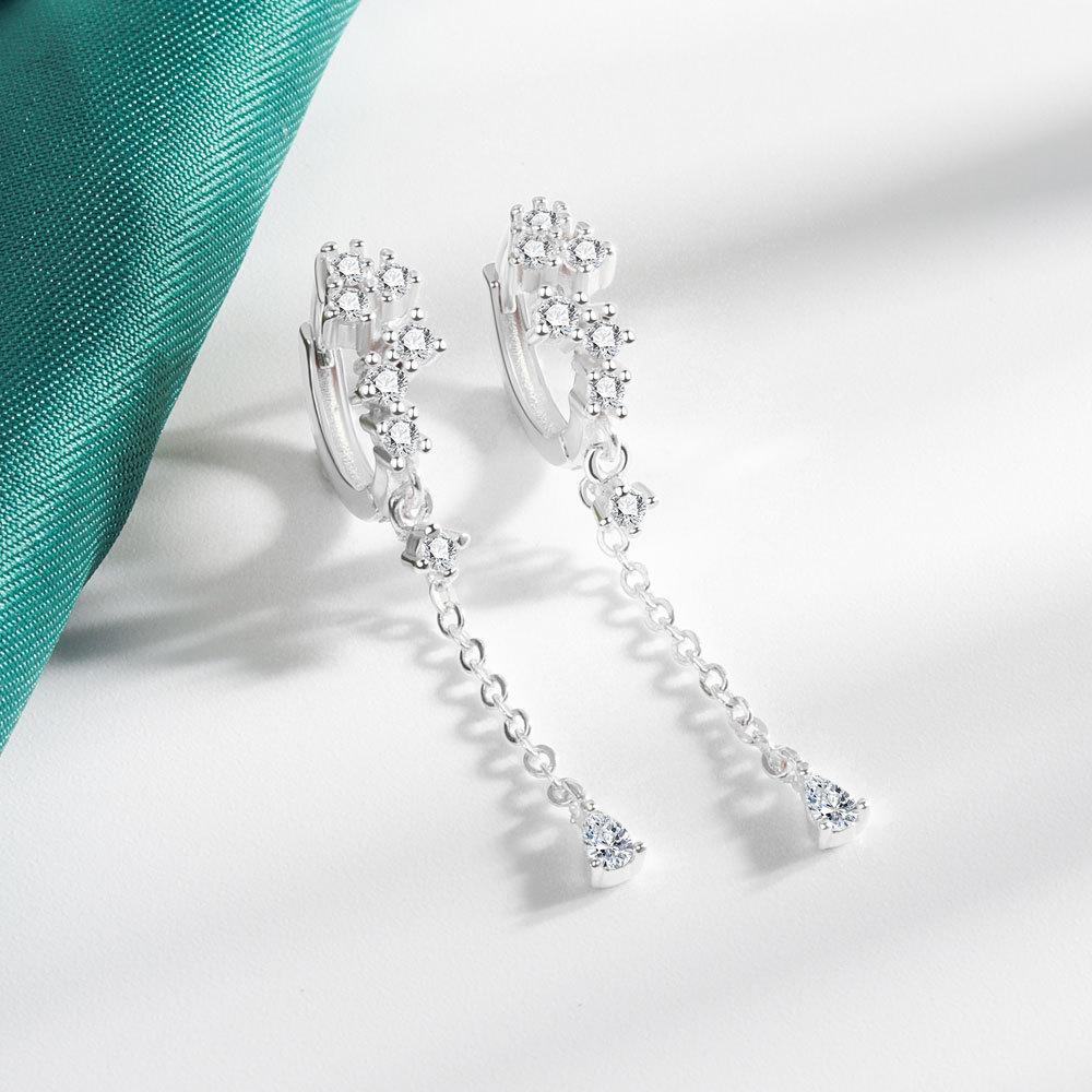 Lindon Copper Alloy Zircon Earrings Drop Earrings For Women Wedding Party Gifts