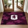 Aston Villa Fußball Design Kristall Samt Teppich Weiche Dekorative Matte für Schlafzimmer Eingang