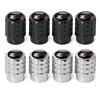 4PC Aluminium Car Tire Valve Stems Cap Gear-Shaped-Valve For Volkswagen TSI TDI R32 MK4 GTI Golf Polo Tiguan Passat Jetta Touran