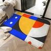 Weiche saugfähige rutschfeste Teppich-Stil Bauhaus Bodenmatte Heimdekoration Fußmatte Schlafzimmer Bodenmatte Duschteppich