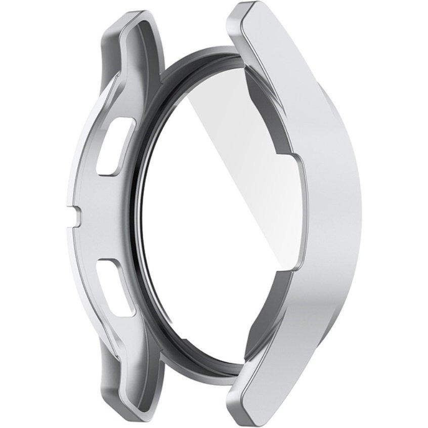 2in1 Case + Tempered Glass for Samsung Galaxy Watch 4 44mm, Silver