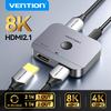 Vention HDMI 2.1 Splitter 8K 60Hz 4K120Hz Bi-Direction 2 In 1 Out for TV Xiaomi Xbox PS4 5 HDMI-compatible Monitor HDMI Switcher 4