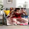 Weihnachten Sexy Schönheit Geschenk Weiche Plüsch Sofa Bett Werfen Cartoon Picknick Decken Moderne Flanell Decke Abdeckung Bettdecke Geschenk