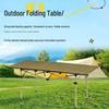 Durable Portable Metal Folding Camping Table for Outdoor, Night Market, Car-Mounted, and Barbecue Use