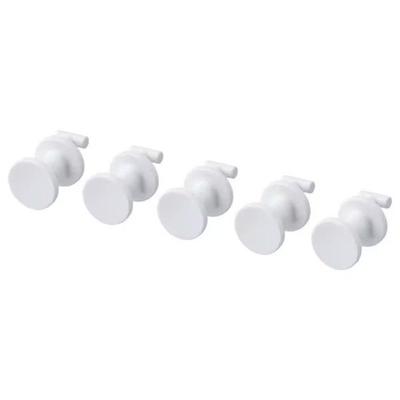 IKEA SKADIS Haken-Set 5 Stück Weiß 105.198.84