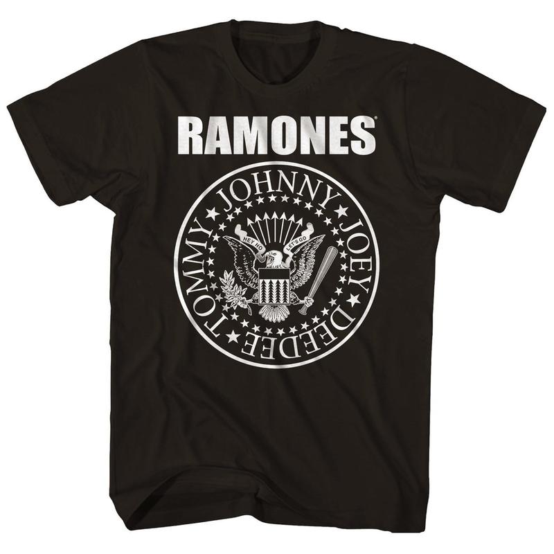 

Ramones Seal Logo Unisex T-shirt Music Classic Concert Rock Band Tee New Black S