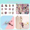 Stilvoller Blackpink Sticker Schlüsselanhänger 54 PVC Sticker Verschiedene Größen enthalten