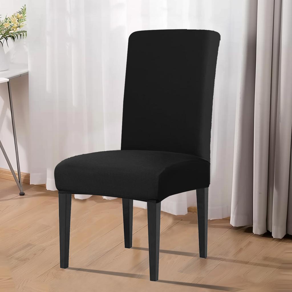 Elastic Solid Chair Covers Spandex Stretch Cushion Cover Household Dining Room Wedding Banquet Home Chair Protection