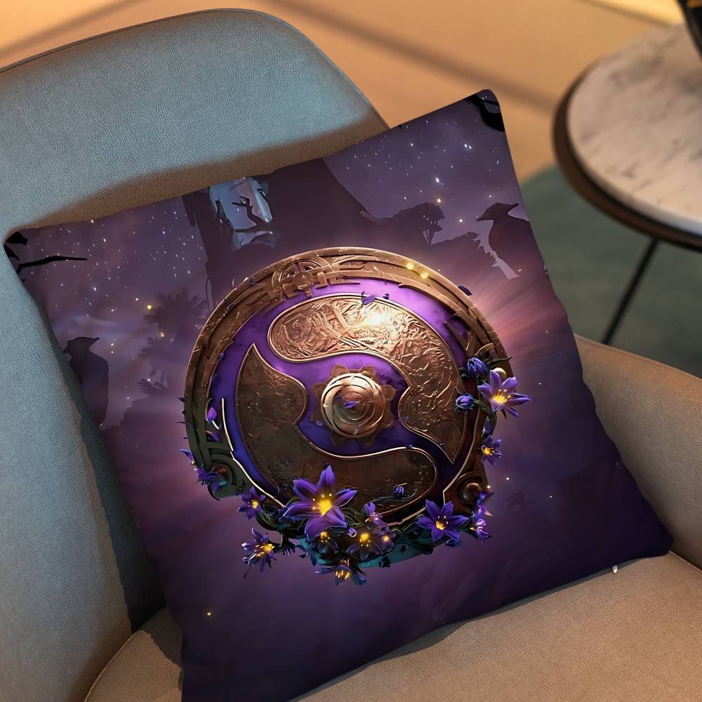 Game Dota 2 Rubick Pillow Case Square Double-Sided Printing Short Plush Sofa Cushion Cover Bedroom Bedside Pillow