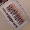 Thick and Hard Artificial Fingernails Square and Long Manicure False Nails with Glue Stickers  Press on Nails