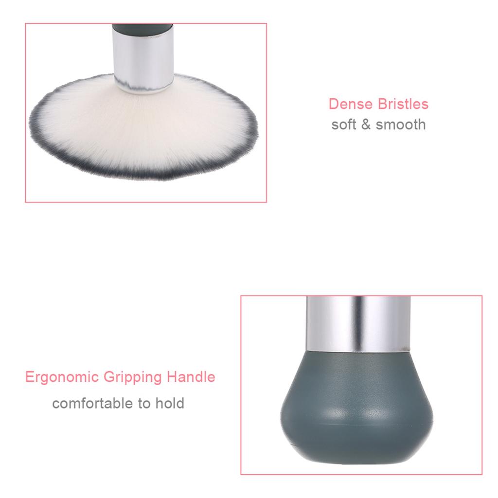 Neck Duster Brush Nail Art Dust Brush Large Nail Powder Brushes Hair Cleaing Brush for Removing Hair on Neck Multi