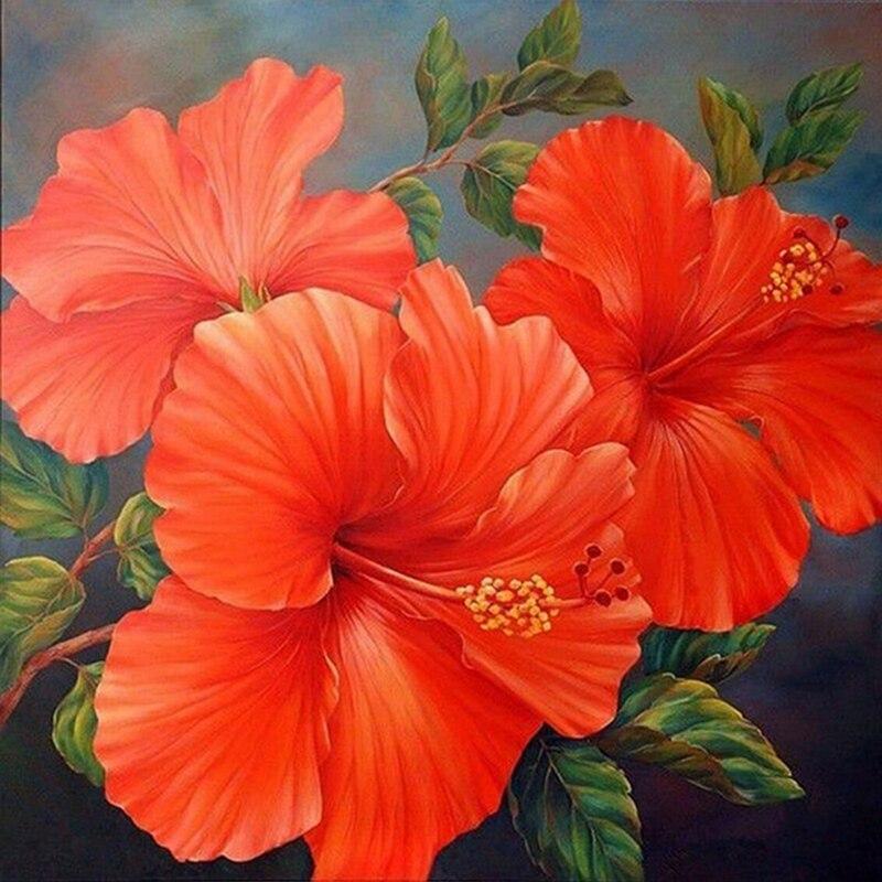 DIY 5D Diamond Painting Fresh Flower Diamond Embroidery Rose Flower Cross Stitch Full Round Drill Resin Home Decor Gift