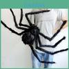 Black Spider Halloween Decoration Plush Haunted House Prop Indoor Outdoor Wide 30-125cm