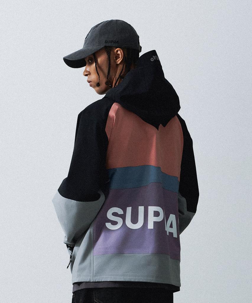 Supra Back Graphic 3L Windbreaker (Grey)