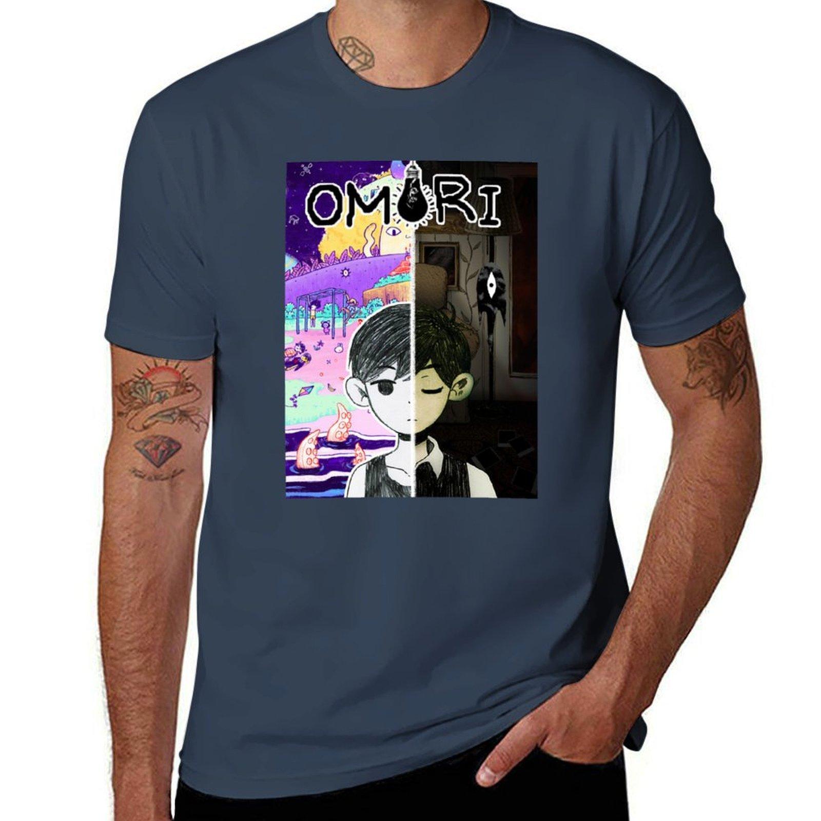 Omori Tshirt Casual Simple Design Short Sleeve Shirt S