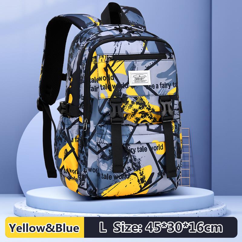 New Fashion Student School Bag For Boys 1-3-6 Grade Camouflage Schoolbag For Children Light Casual Backpack Men Camo Bagpack