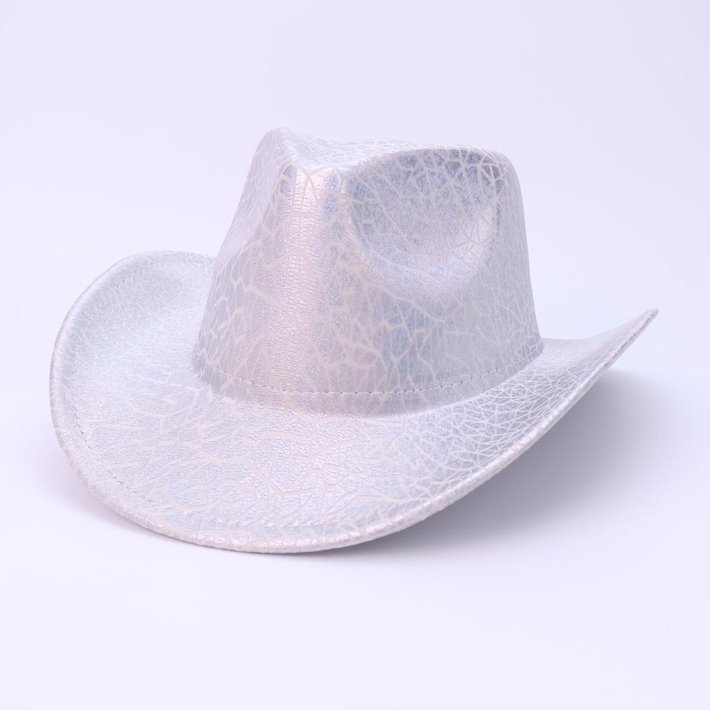Hot Sale European And American Mesh Texture Festival Party Top Hat Men'S And Women'S Western Cowboy Hat Knight Hat