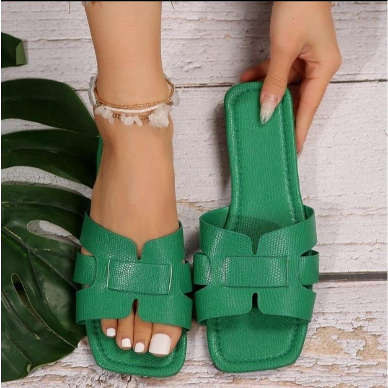 2025 Luxury Summer Slippers Women Flat Outdoor Trend Beach Sandals Female Flip Flops Brand Design Slides Shoes Woman Big Size 43
