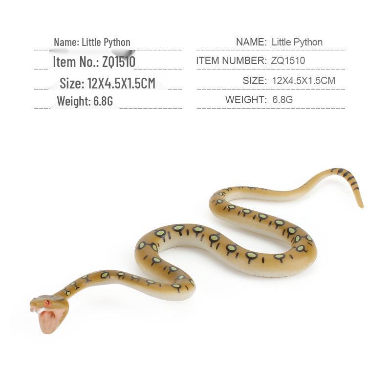 Reptile Simulation: Snake Wildlife Toy - Children's Cognitive Decor Model