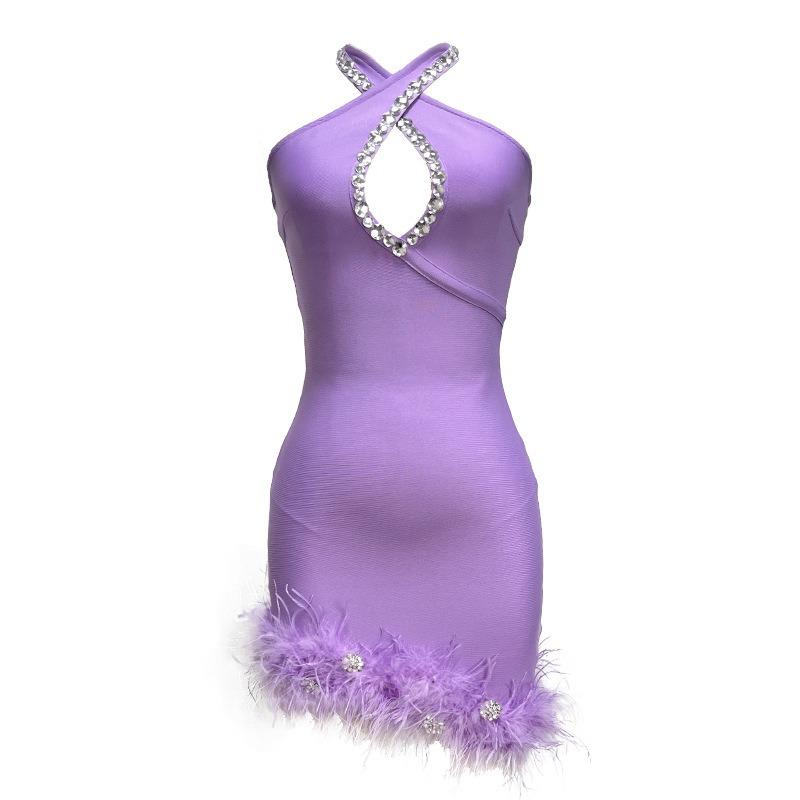 New sexy bandage dress hot sale women's fashion party nightclub evening dress