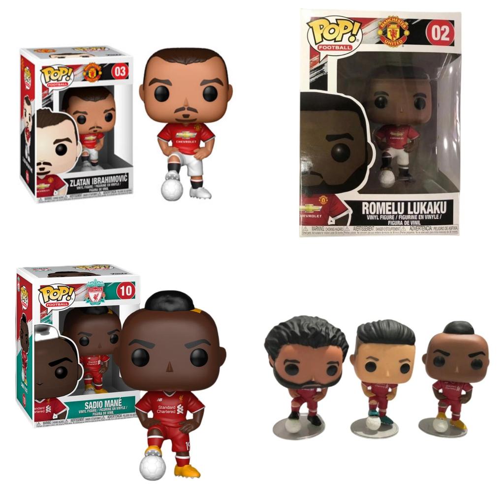 Collectible Pop Football Star Models Man Utd, Liverpool, Pogba, Salah, Ibrahimovic, Mane