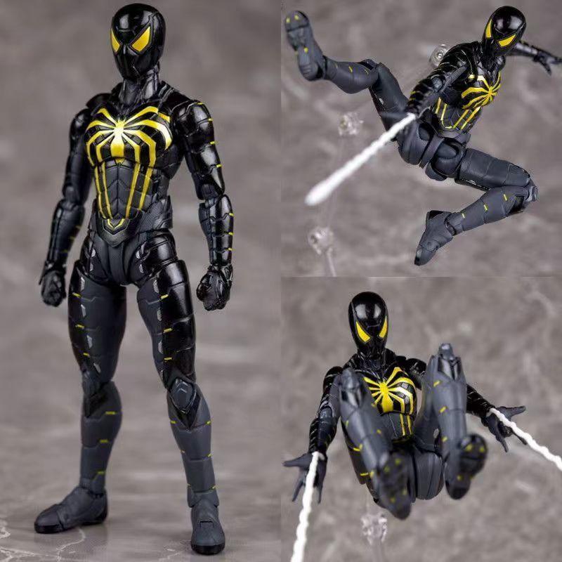 Marvel 15cm Shf Anti Octopus Suit Spider Man Articulated Action Figures Model Kit Desktop Ornament Trendy Toys Gifts Collectable