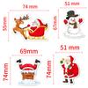 50/100Pcs Christmas Stickers Vinyl Waterproof Holiday Stickers Christmas Stickers for Kids Crafts Bottles Envelopes Gifts