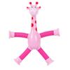 Stretchable Suction Cup Giraffe Robot Toy with Light-Up and Pull Tube, Interactive Kids Toy