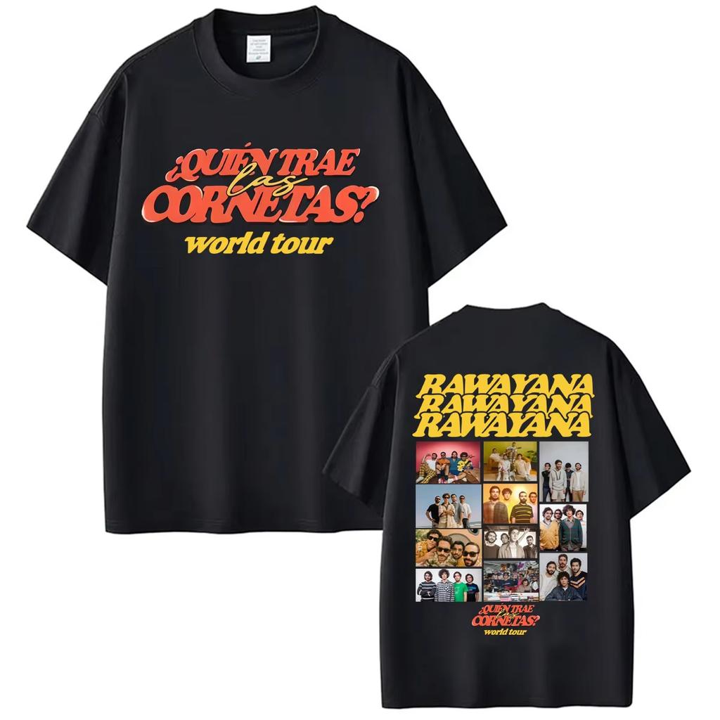 Rawayana Donde Es El After Album Merch Tshirt Unisex Women High Street Fashion Hip Hop Tshirt Casual Pure Cotton Summer T Shirt