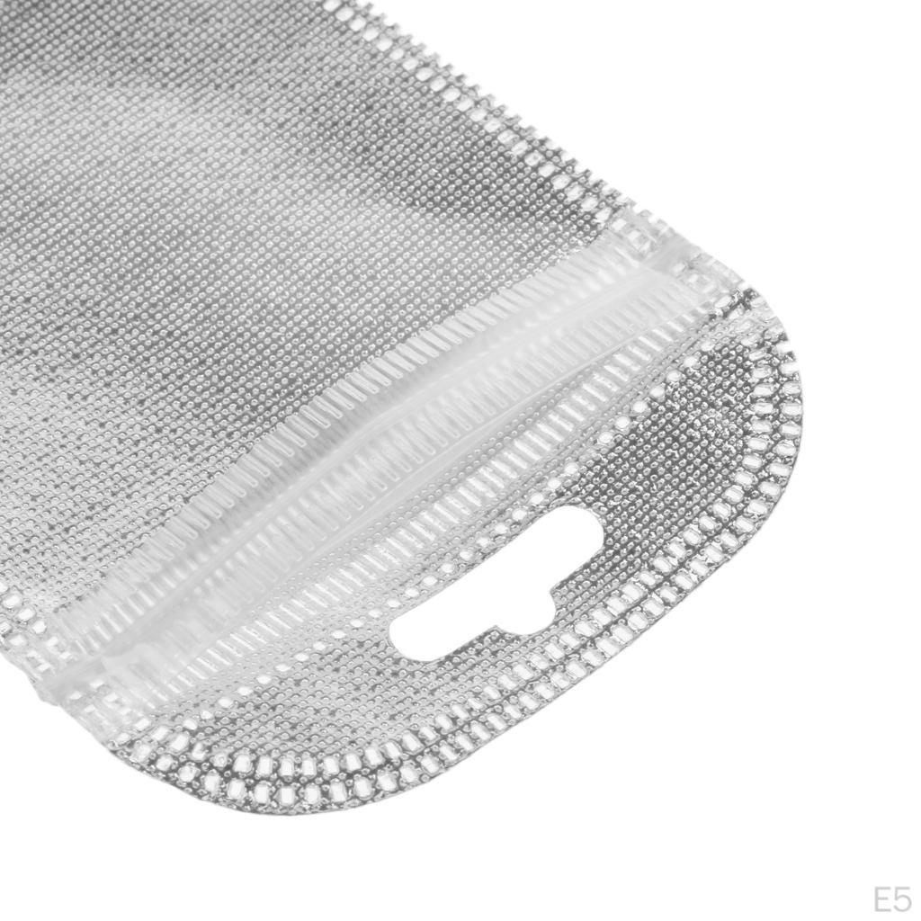 50pcs Packaging Pouch with Hole Poly Reclosable