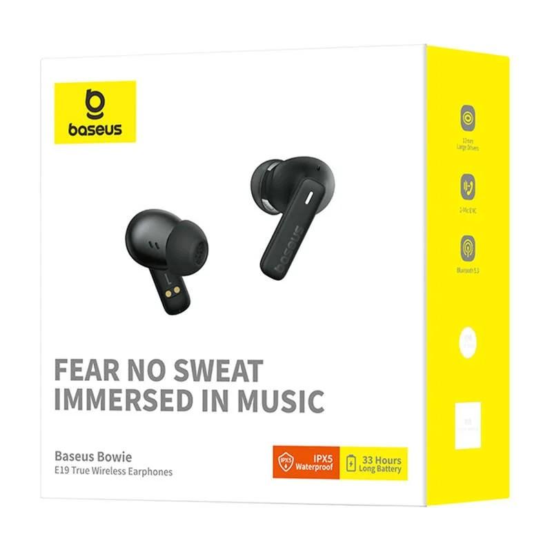 Headphones Bluetooth 5.3 BOWIE E19 Black