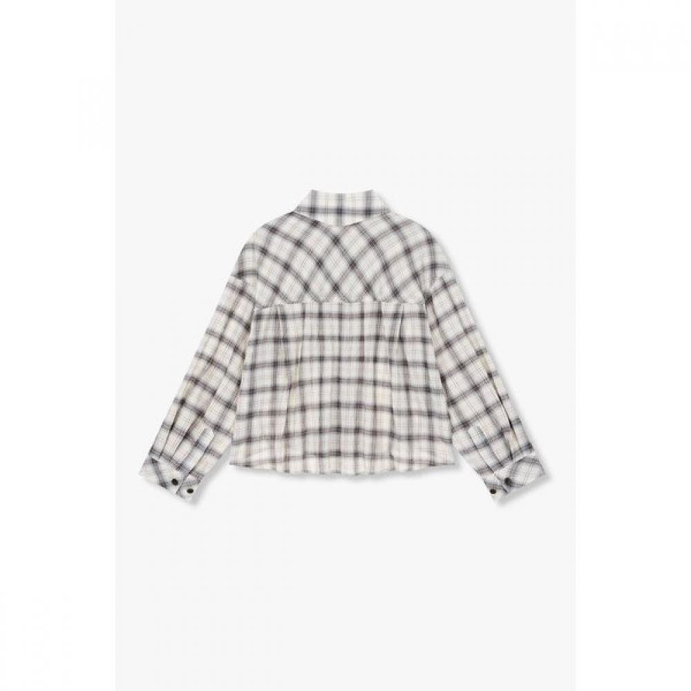 STUDIO TOMBOY Check Pattern Crop Shirt 9176221982