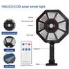 Outdoor Solar Street Light 168 LED Floodlights Wall Light with Motion Sensor IP44 Waterproof Suitable for Courtyards and Facades