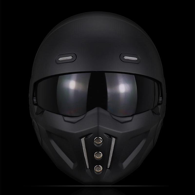 2025 New Scorpion Helmet Retro Motorcycle Cascos Moto Locomotive Personality Multi-purpose Combination Half Open DOT Approved
