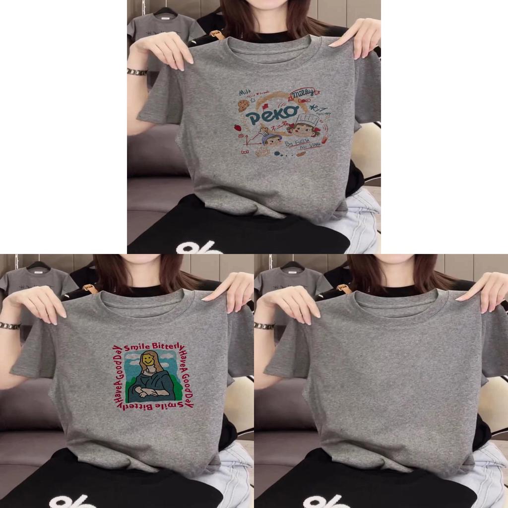 Cartoon Anime Graphic T Shirt For Women Summer Casual Loose Fit Cotton Top