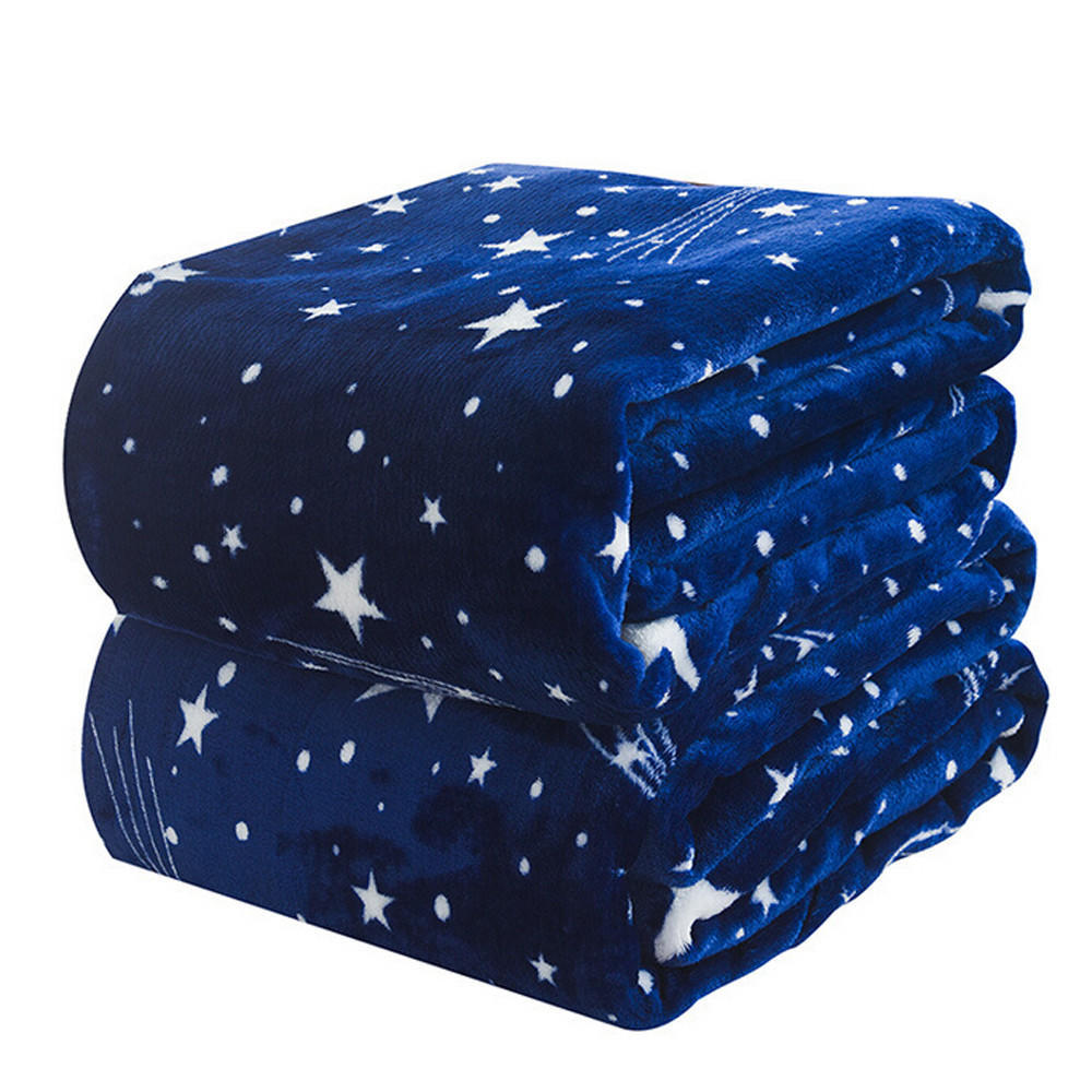 BB-Super Soft Warm Solid Micro Plush Fleece Blanket Throw Rug Sofa Bedding