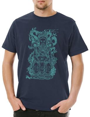 T-shirt da Uomo Imperatore Asiatico Imperatore Giappone Tatuaggio Asia Asia Regno Arte Tigre