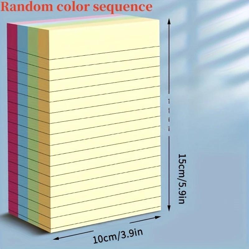 1pc 100pcs Mixed Color Line Sticky Notes, Stickers - Self-Adhesive, Easy-to-Use Markers for School Supplies
