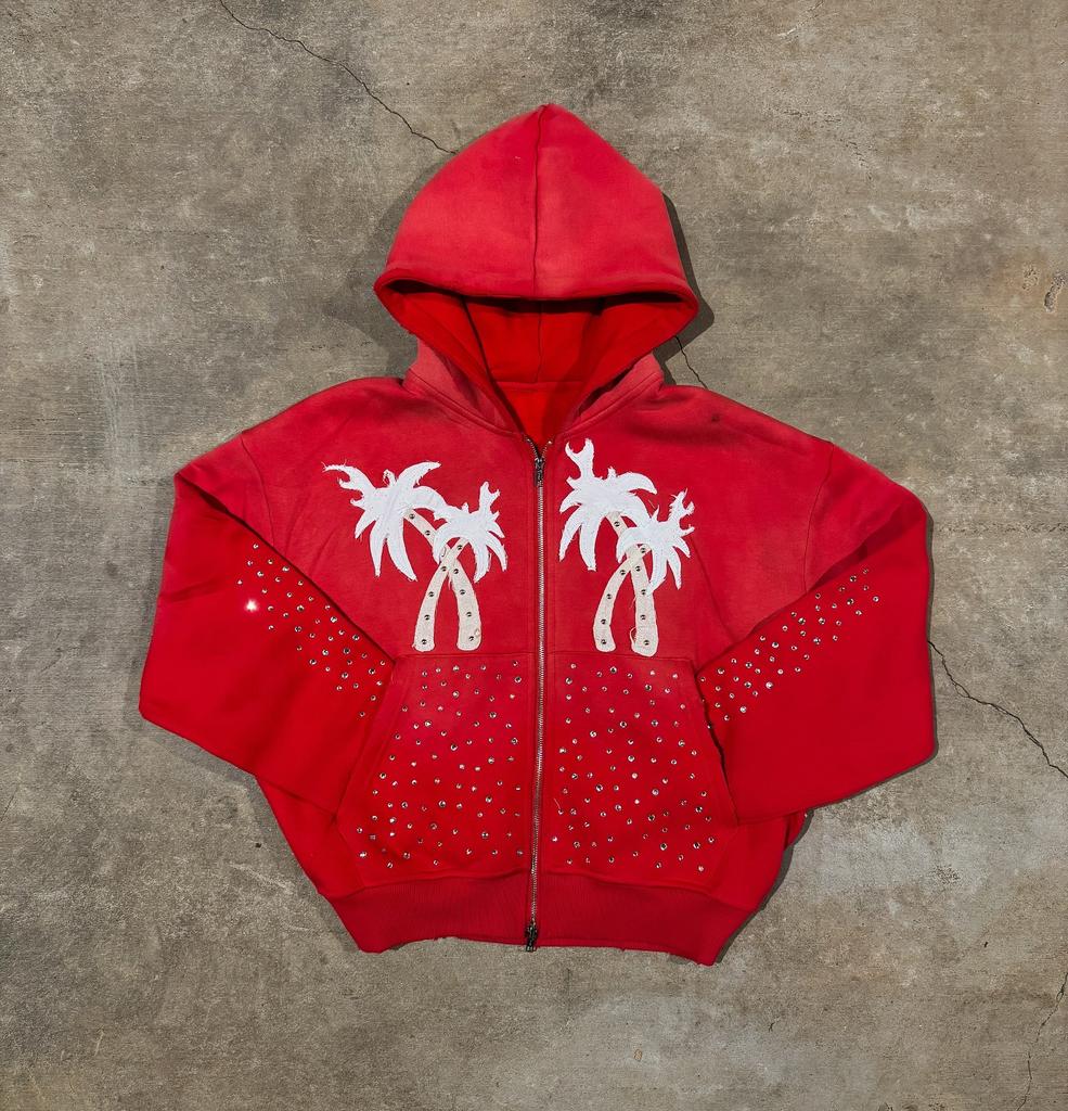 American retro design sense printed hoodie loose niche personality high street men and women the same hip hop style sweater