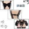 [Najiny] cosplay clothes maid clothes sexy costume sexy all in one lace ladies uniform disguise Popularity Radical (black)