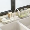 With Drain Plate Faucet Storage Rack Space Saving Kitchen Sink Rack  Kitchen Supplies