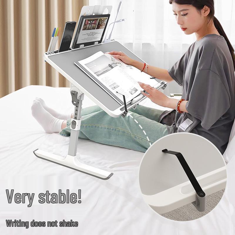 Foldable Adjustable Bedside & Laptop Desk for Dorm Study