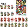 Holiday Hanging Ornaments Dragon Advent Calendars 2026, 24 Days Christmas Countdown Calendar with Acrylic Tree Decorations 2D Ornaments, Collectible