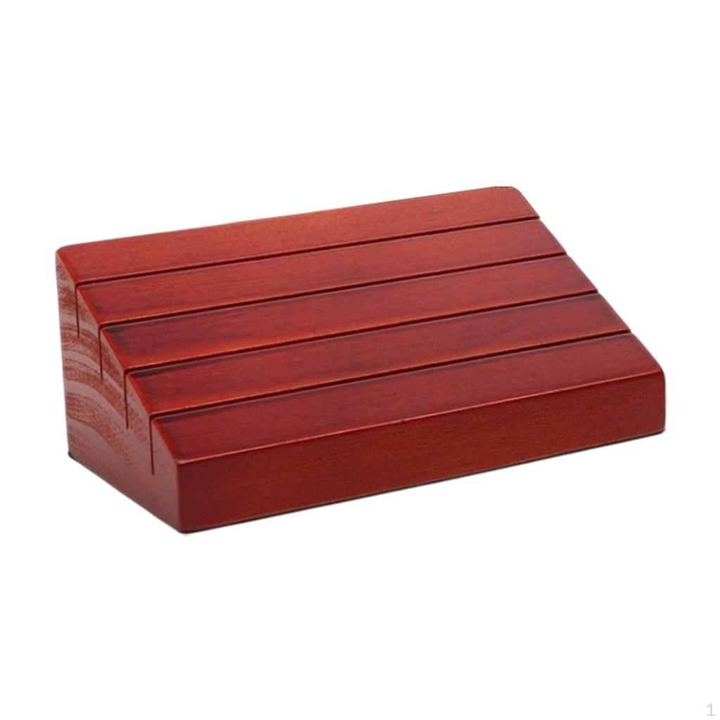 Spillekortholder Display Premium for Barn Seniorer Voksne Stabil Massivt Tre Organizer