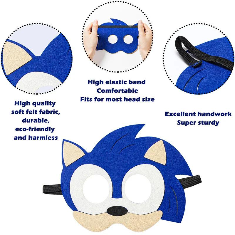 Halloween Sonic Hedgehog Jeff Felt Eye Mask for Kids' Party Costume