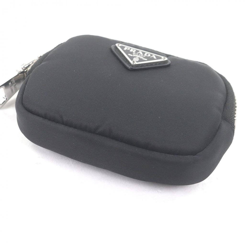 Excellent PRADA Pouch Triangle Logo Triangle Plate Shoulder Mini Cargo Used