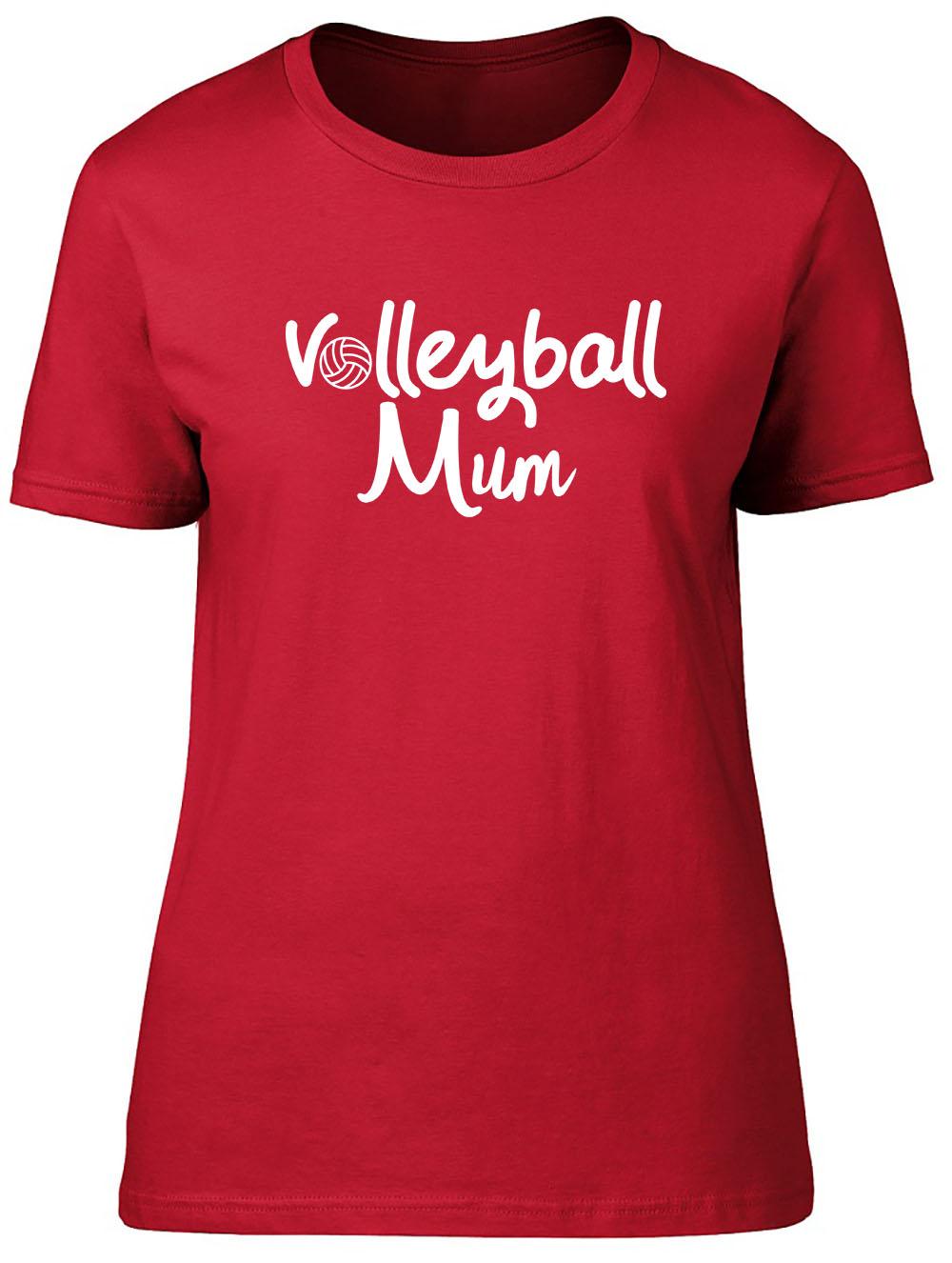 Volleyball Mum Fitted Unisexs Ladies T Shirt 2XL
