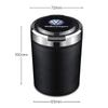 For VW New Car Cigarette Ashtray Cup With Lid With LED Light Portable Detachable Vehicle Ashtray For Volkswagen CC R-Line GTI