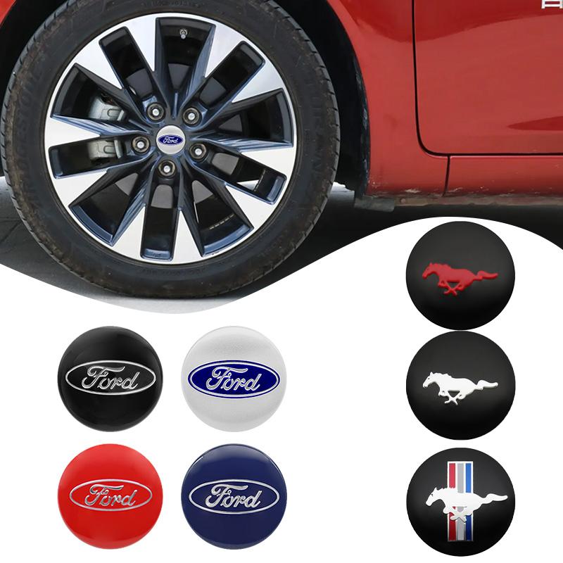 xubal5 For Ford Mustang Shelby GT Fender Zapatillas Miniatura Gt 2015 2012 4Pcs 56mm Car Wheel Center Cover Stickers Hub Cap Auto Badge